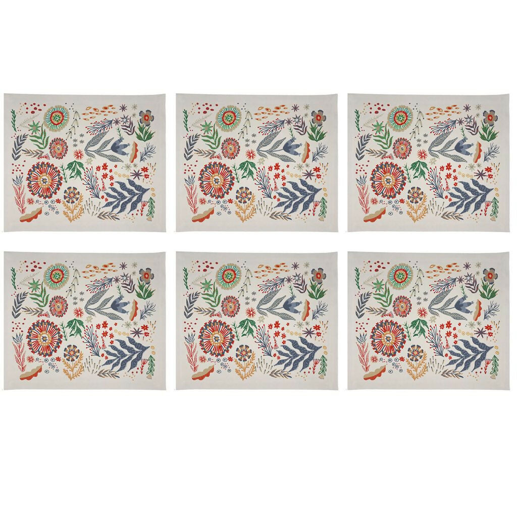 Set de Individuales Color Folk - Linet Natural