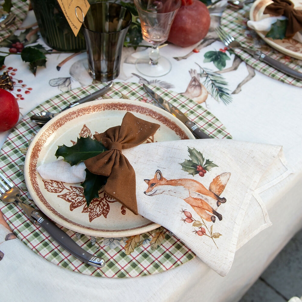 Set 4 Servilletas Woodland - Lino Poliester