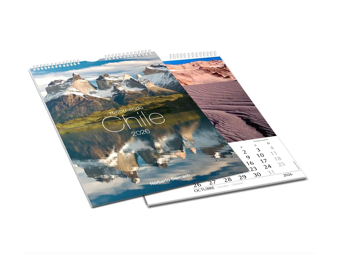 Calendario Mural Recorriendo Chile 2026