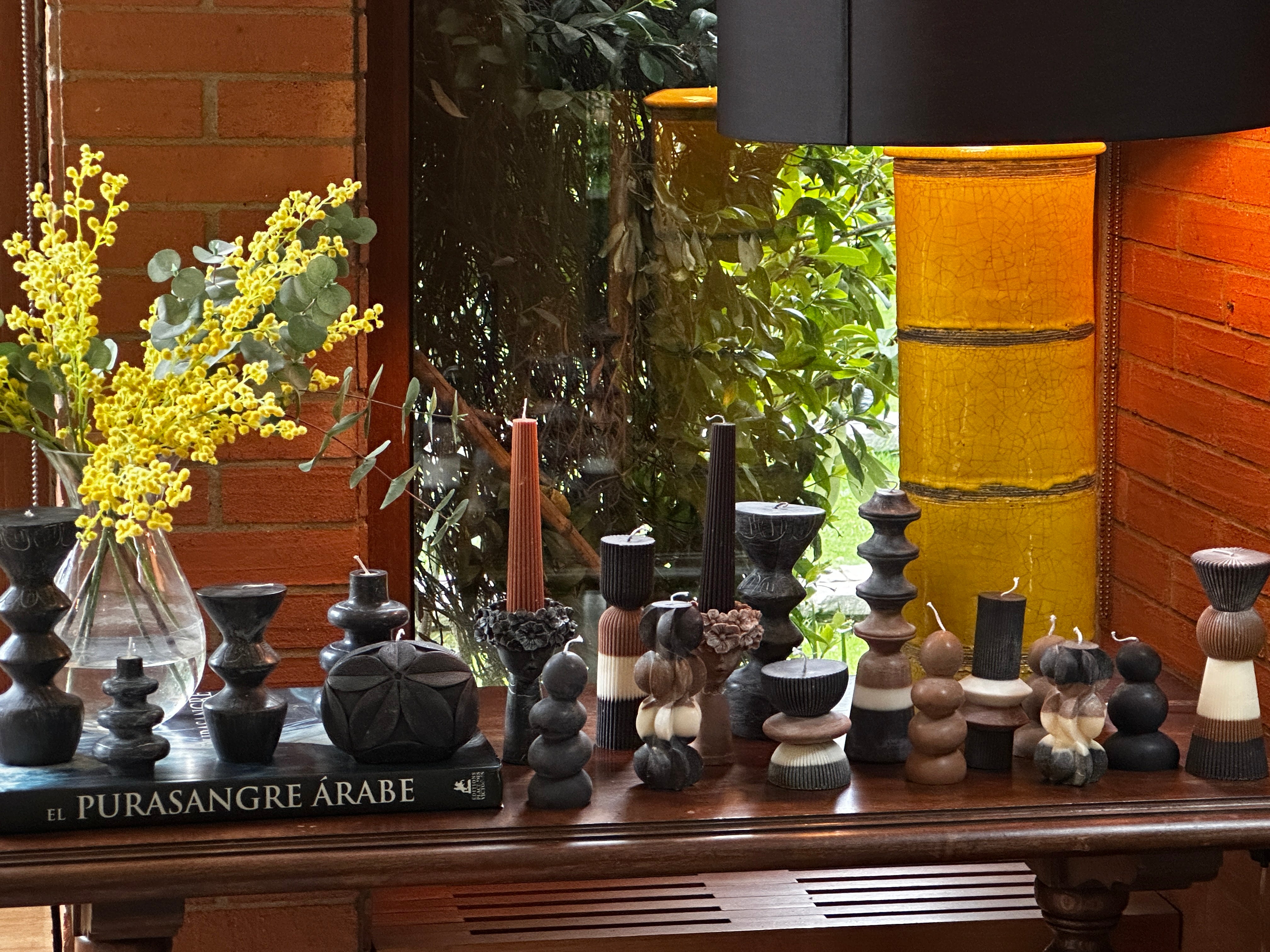 Velas Chanchitos Negros, Set de 2 – Quinchamalí