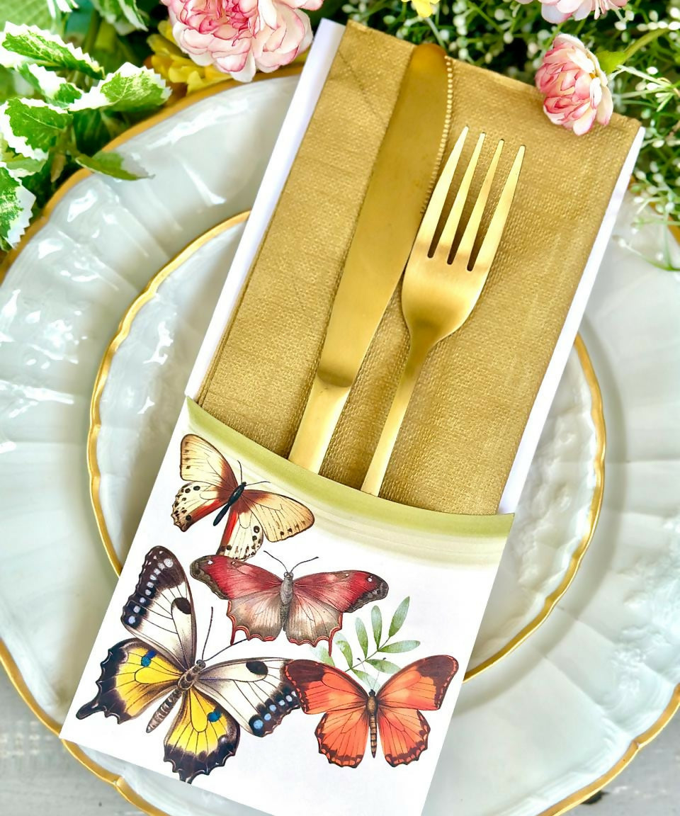 Mariposas vinatge porta cubierto