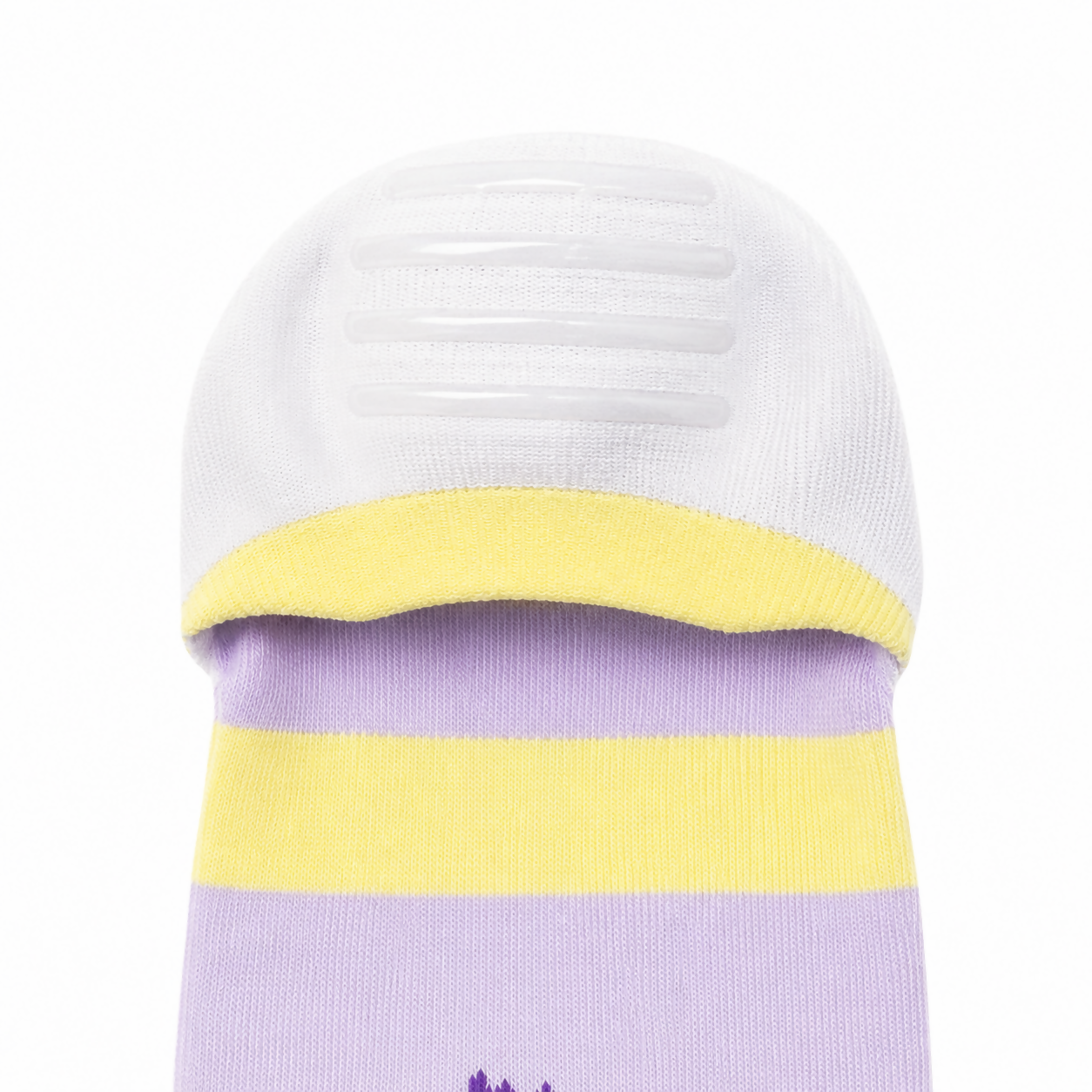 Calcetines Invisibles con Diseño de Flor Morada