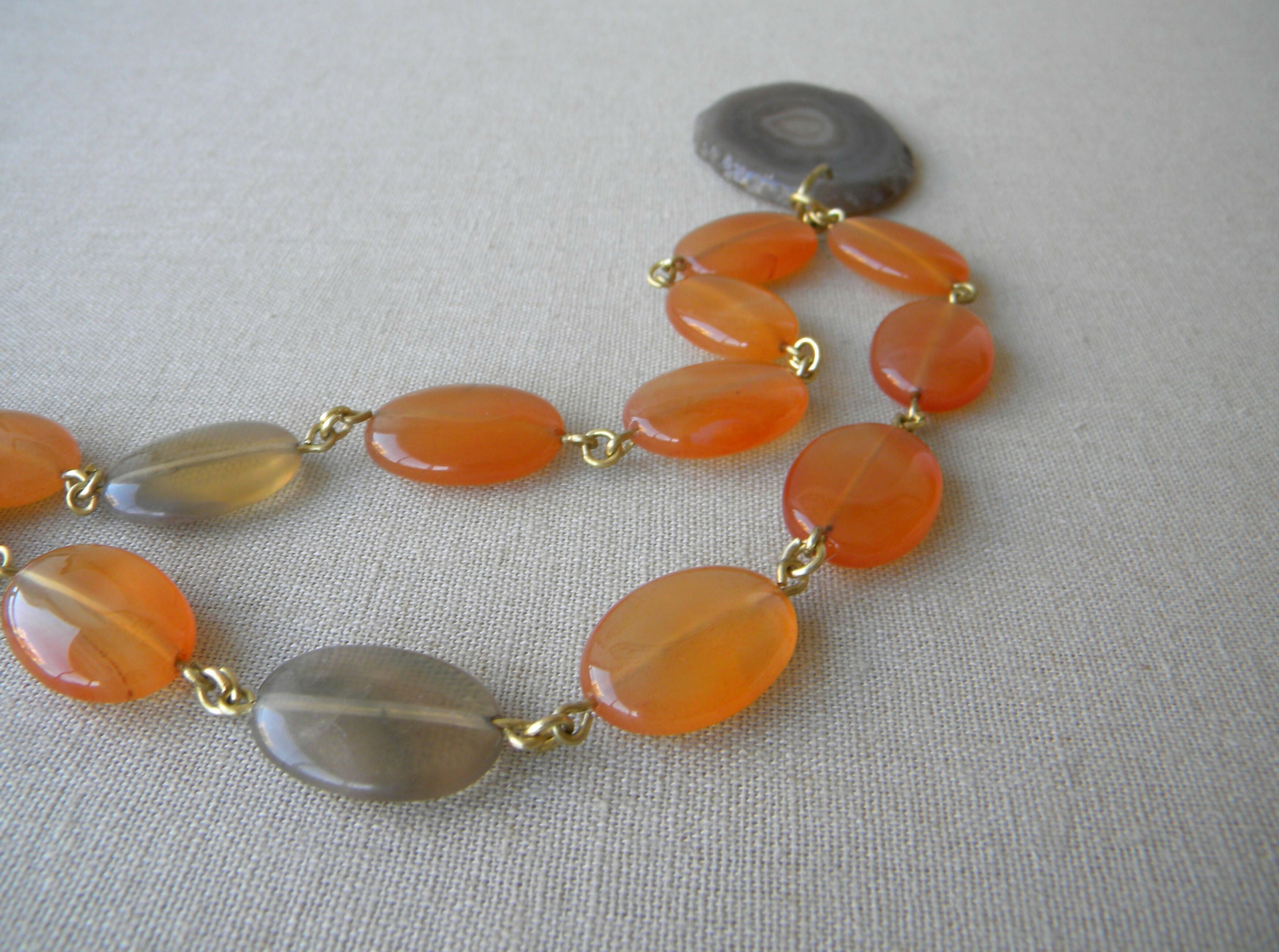 collar largo cornalinas