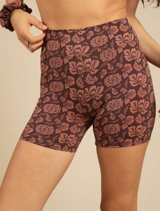 Biker Eco Short Autumnal Flowers
