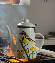 Tetera Enlozada Pintada a Mano - Intrepito 7 colores (1,1L) - Creado en Chile