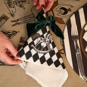 Set 4 Servilletas Cascanueces Rombo - Lino Poliester