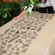 Mantel Cascanueces Dorado - Organza Mostaza