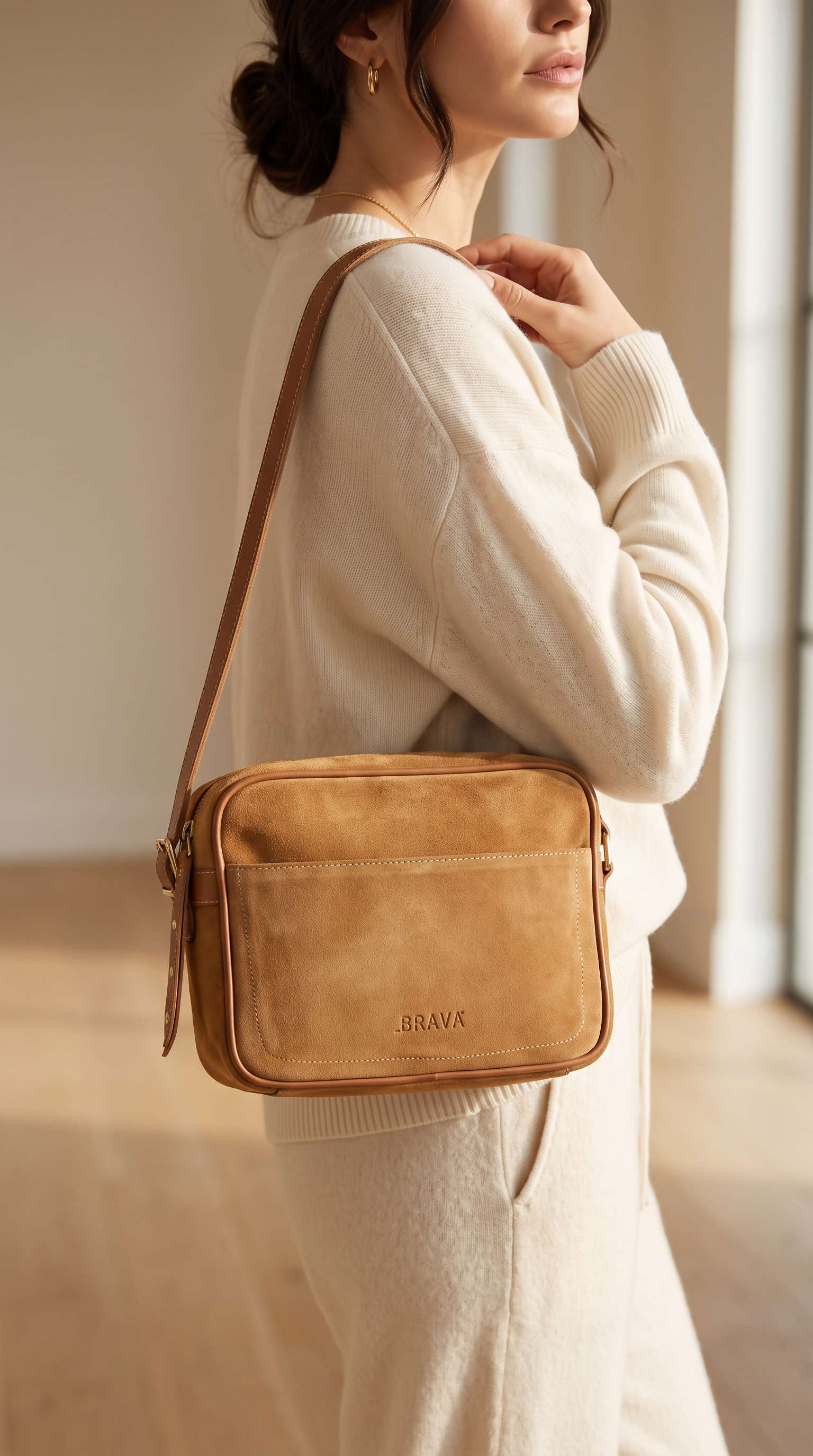 Cartera de cuero modelo ADRIANA