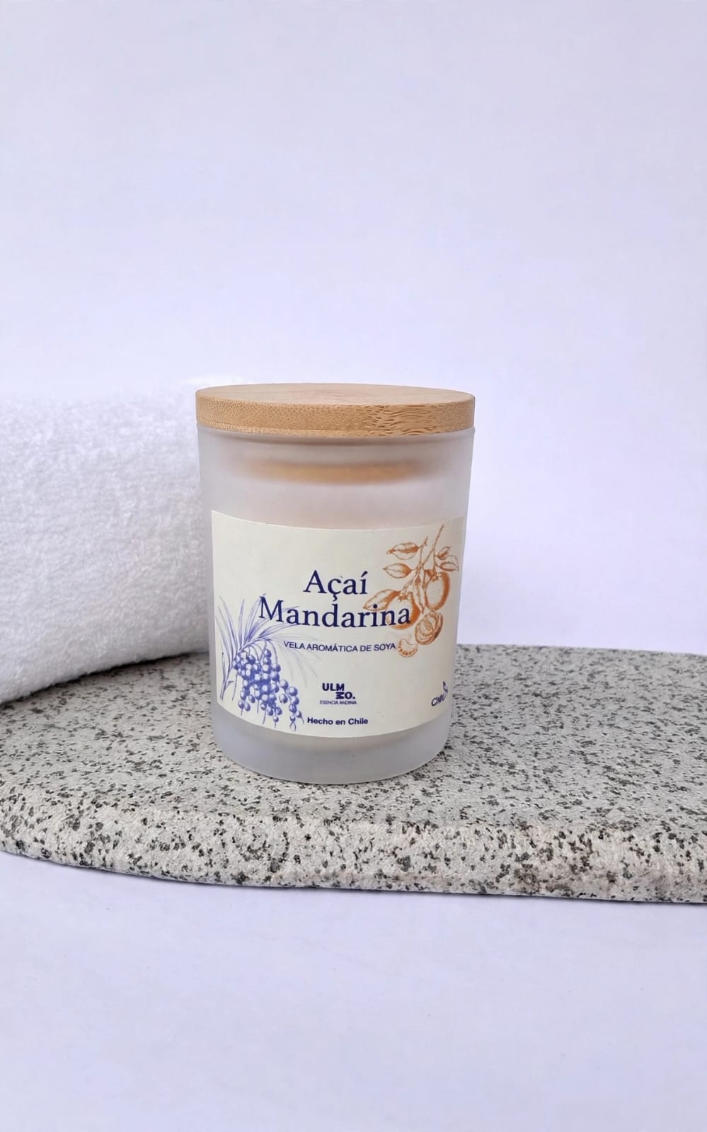 Vela de Soja Açaí y Mandarina 200grs