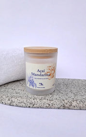 Vela de Soja Açaí y Mandarina 200grs