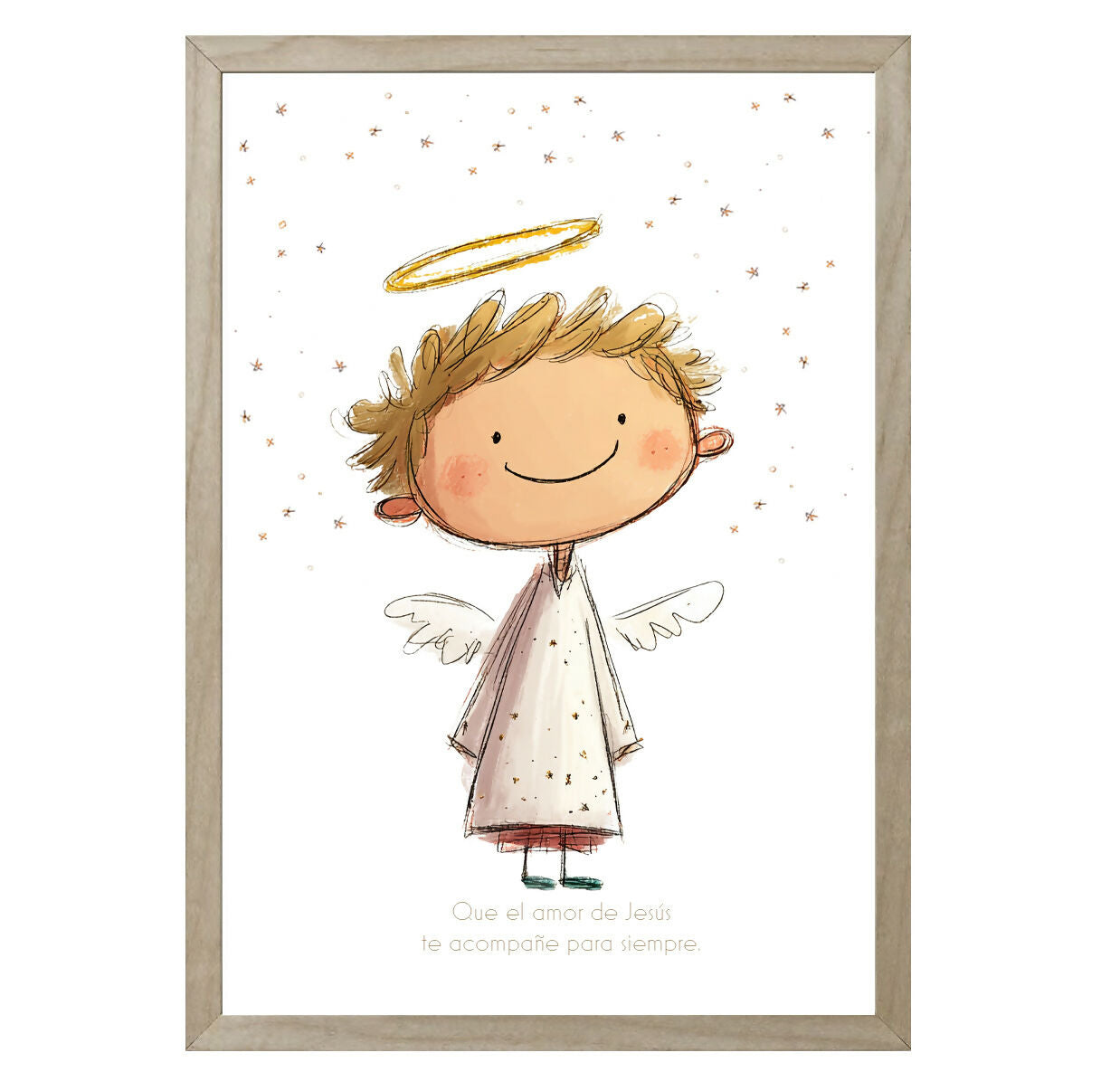 CUADRO ANGELITO SONRIENDO 20x30 cm