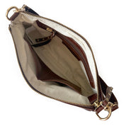 Cartera de cuero modelo AMANDA Café