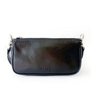 Cartera de cuero modelo AMANDA Negro