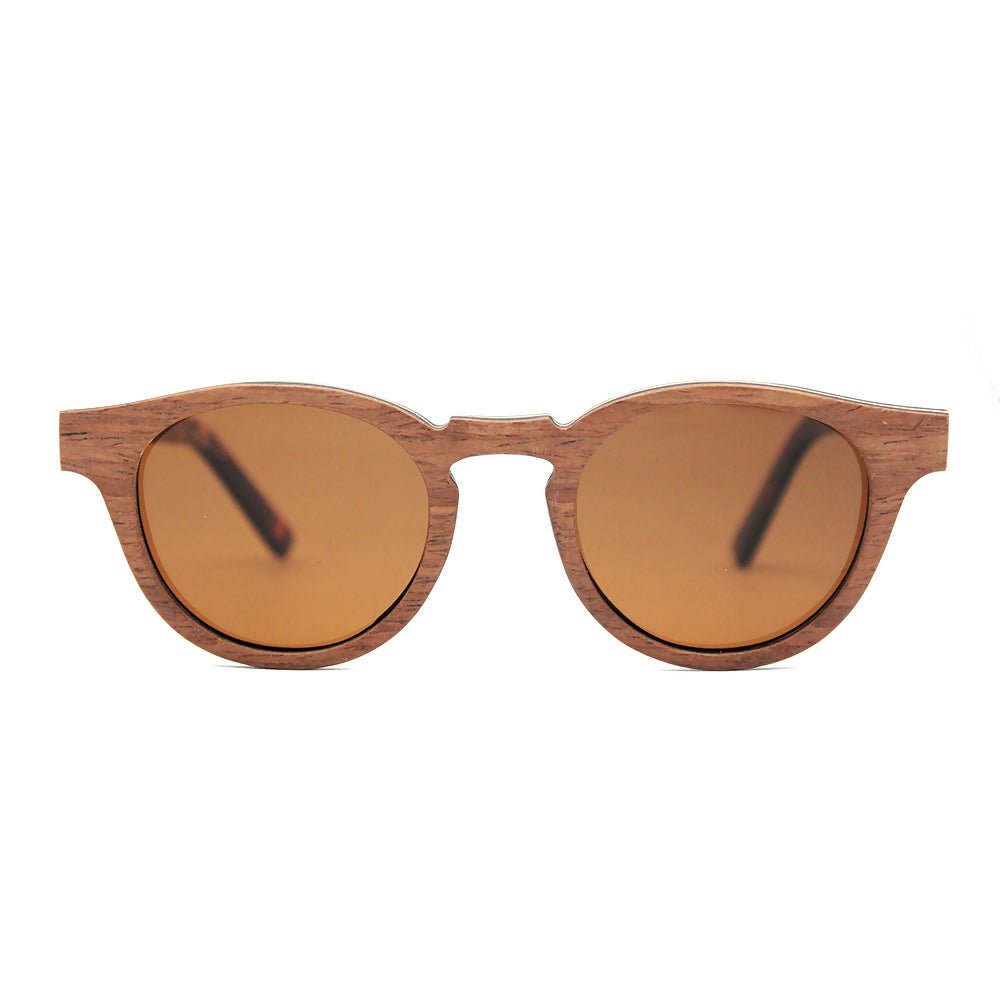 ANTEOJOS DE SOL LENZI MODELO MILAN MADERA ROBLE CLARO