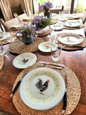 Plato de fondo diseño gallo negro 25cm