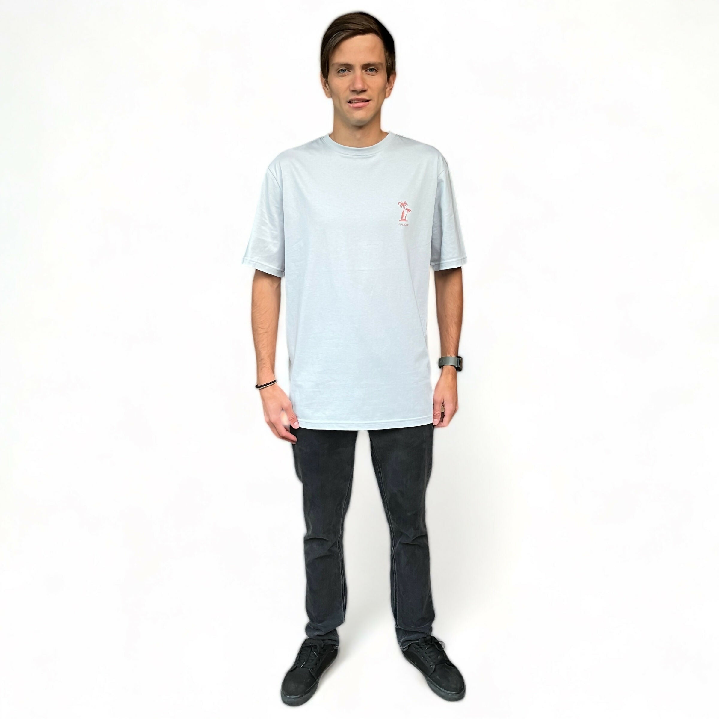 Polera vulzee manga corta hombre celeste sunset