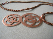 COLLAR COBRE SEDA LARGO MULTICIRCULO GRANDE