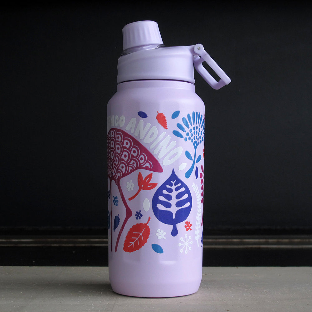 BOTELLA TERMICA ILUSTRADA /FLAMENCO ANDINO 800ML
