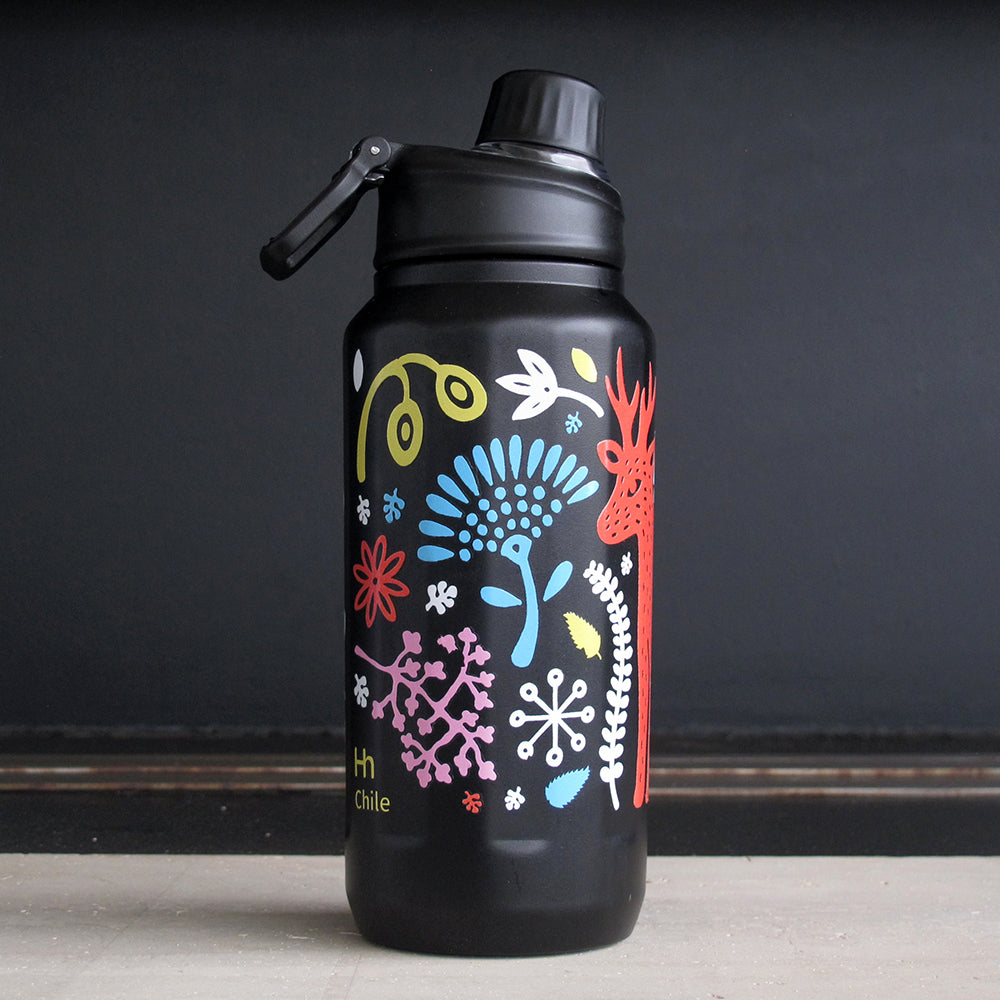 BOTELLA TERMICA ILUSTRADA / HUEMUL 800ML