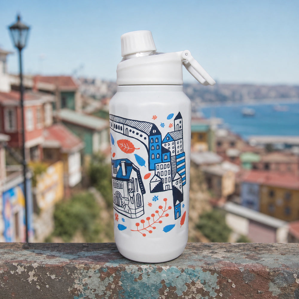 BOTELLA TÉRMICA ILUSTRADA /VALPARAÍSO 1