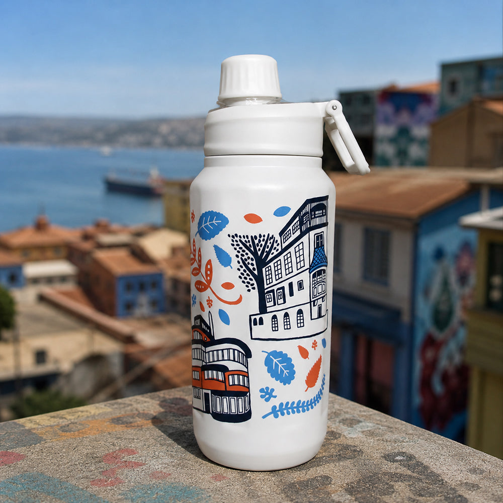 BOTELLA TÉRMICA ILUSTRADA /VALPARAÍSO 2
