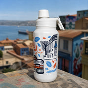 BOTELLA TÉRMICA ILUSTRADA /VALPARAÍSO 2