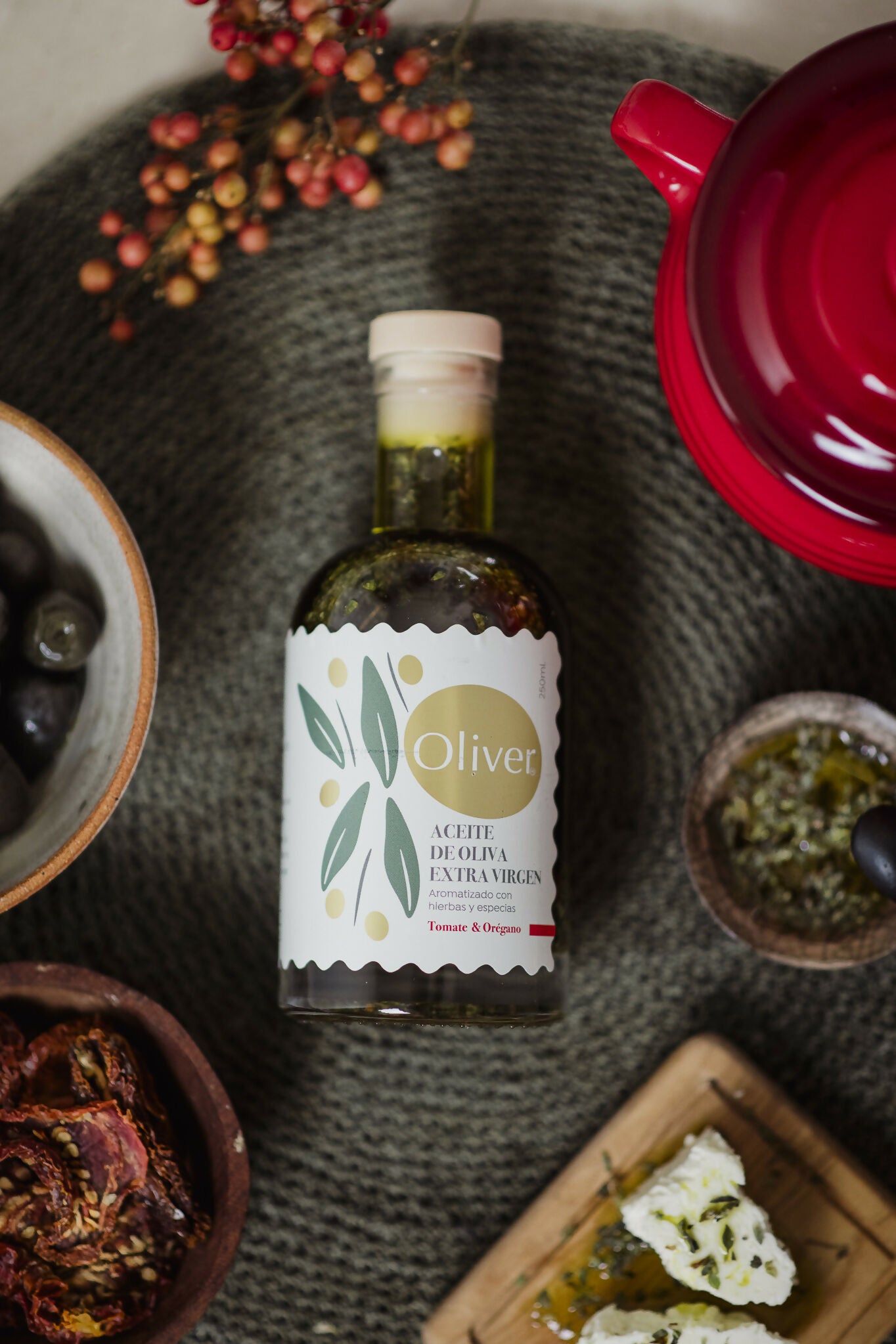 Aceite de oliva extra virgen aromatizado