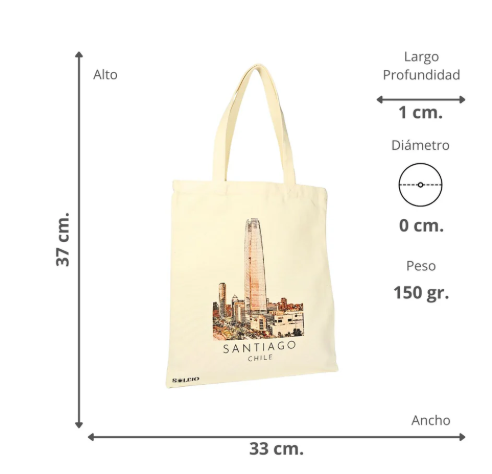 Bolsa de Lona Ecológica Santiago