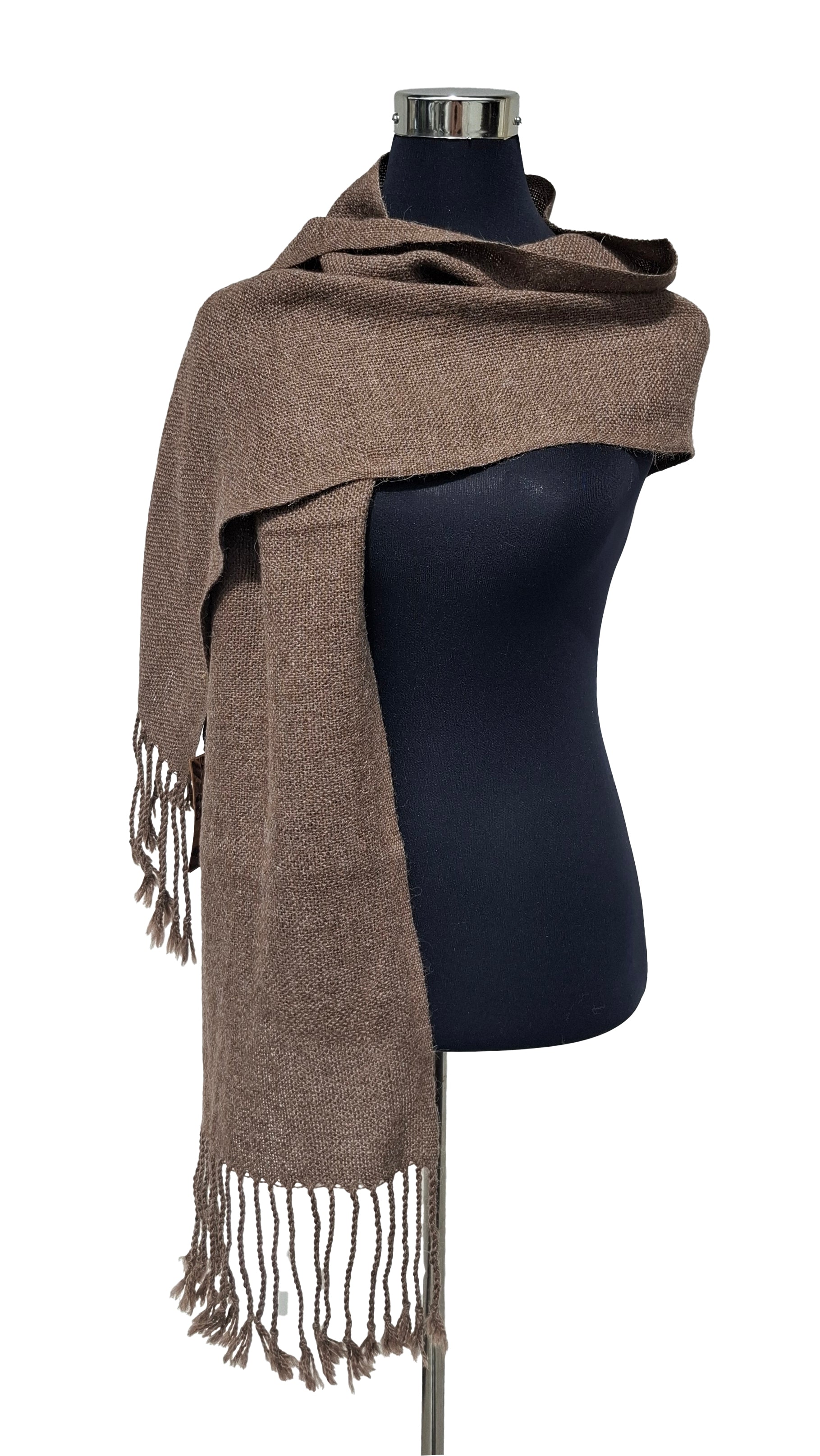 Bufanda alpaca unisex / Rosillo Oscuro - Creado en Chile