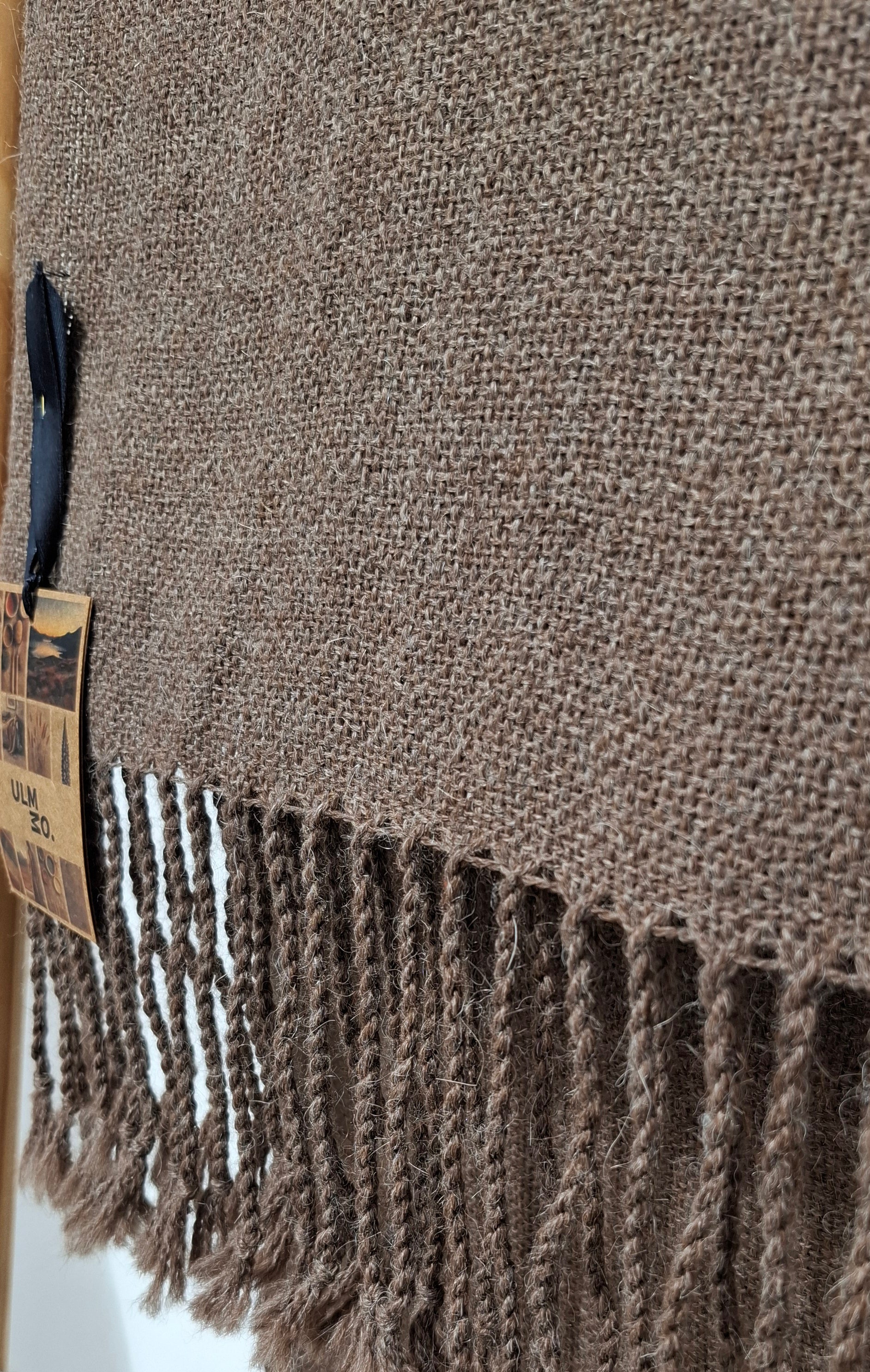 Bufanda alpaca unisex / Rosillo Oscuro - Creado en Chile