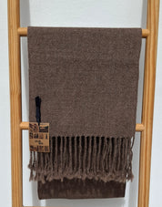 Bufanda alpaca unisex / Rosillo Oscuro - Creado en Chile