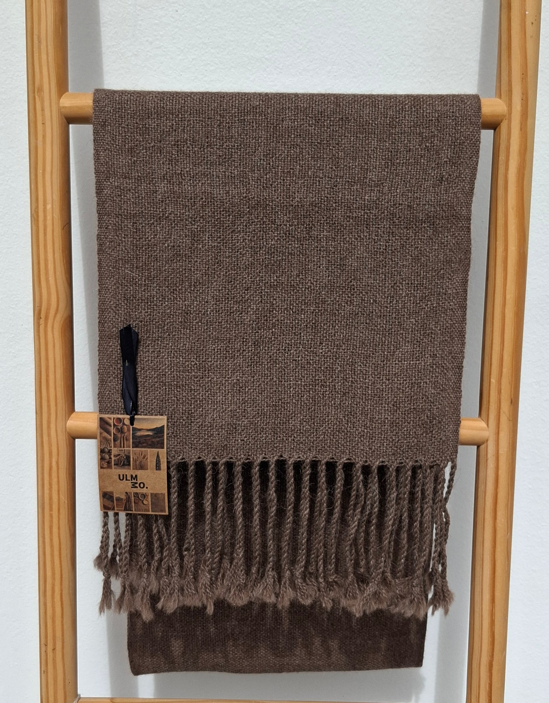 Bufanda alpaca unisex / Rosillo Oscuro - Creado en Chile