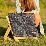 Respaldo o reposera playa botánico negro Paper Home 12