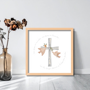 Cuadros Cruz y Oración Con Dios.