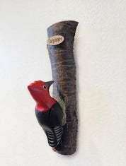 Hand-Carved and Hand-Painted Woodpecker