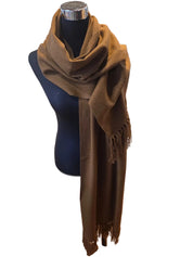Chal / Piecera / Bufandón con Alpaca  Color Camel