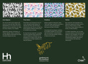 Set  32 individuales de papel Flora y Fauna chilena I