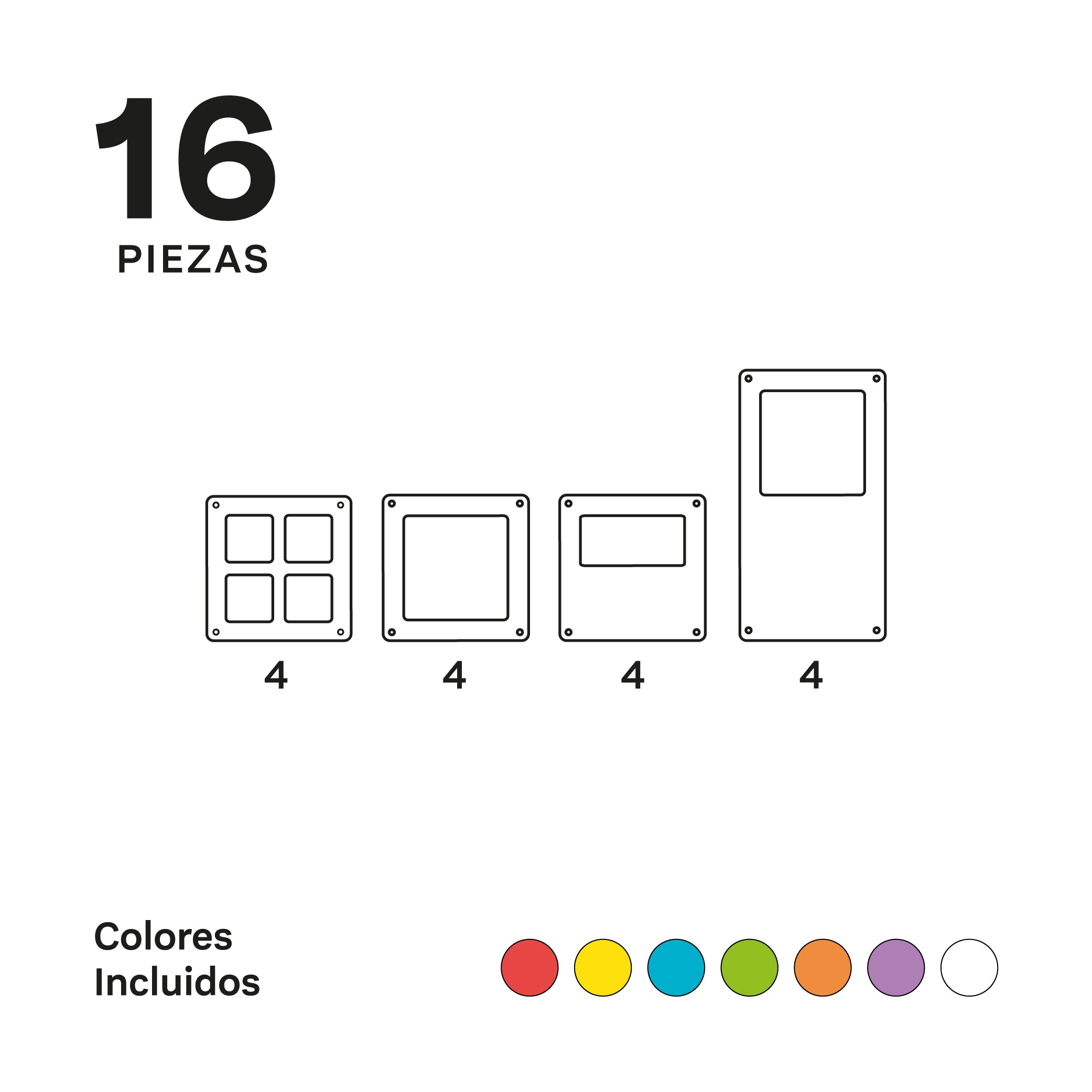 IMANIX Puertas y Ventanas 16 piezas