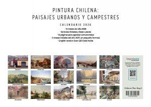 Calendario 2026 Pintura Chilena: Paisajes Urbanos y Campestres