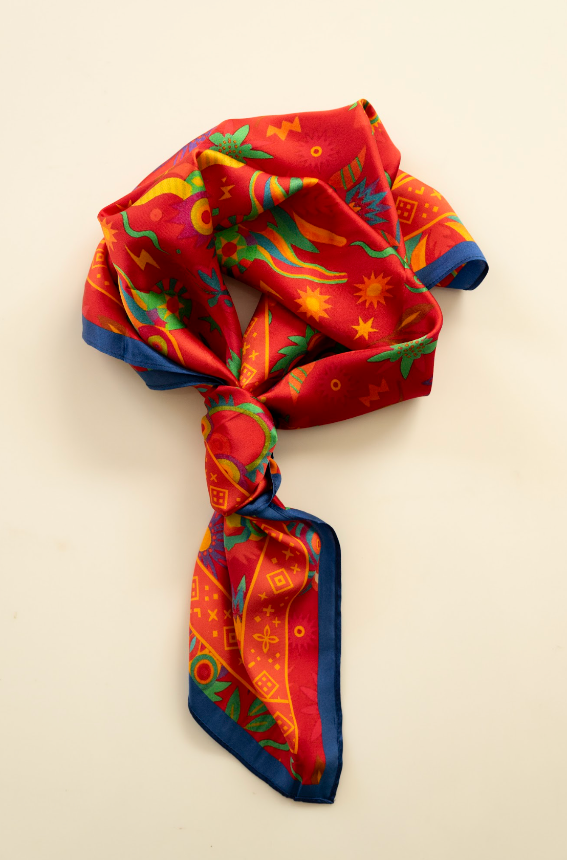 PAÑUELO  100% SEDA NATURAL MAYNA -TIRANA