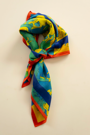 PAÑUELO  100% SEDA NATURAL MAYNA - PUMAS