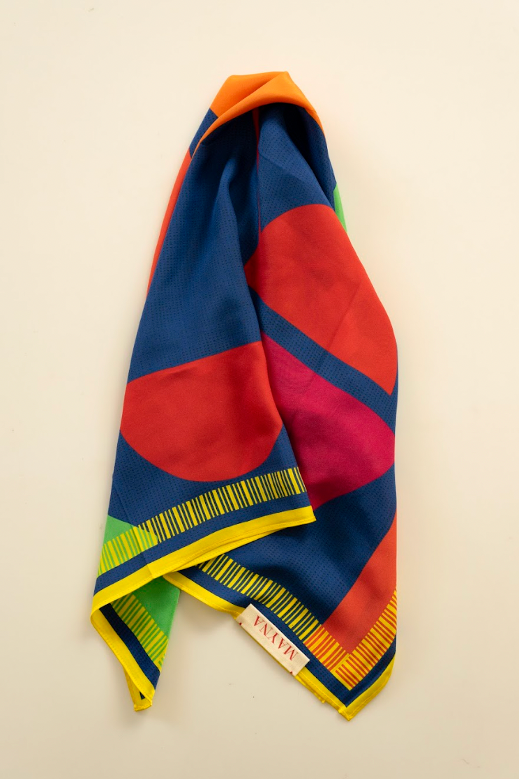 PAÑUELO 100% SEDA NATURAL MAYNA - TIPOGRAFIAS