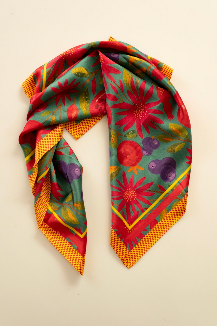 PAÑUELO 100% SEDA NATURAL MAYNA - MAQUI