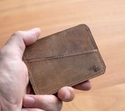 TARJETERO DE CUERO TABACO