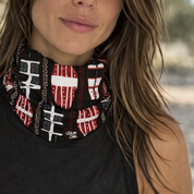Bandana ULMMO - Colección Selknam Ancestros Negro
