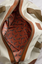 Bolso Impermeable · Crema con forro Cóndor Naranjo