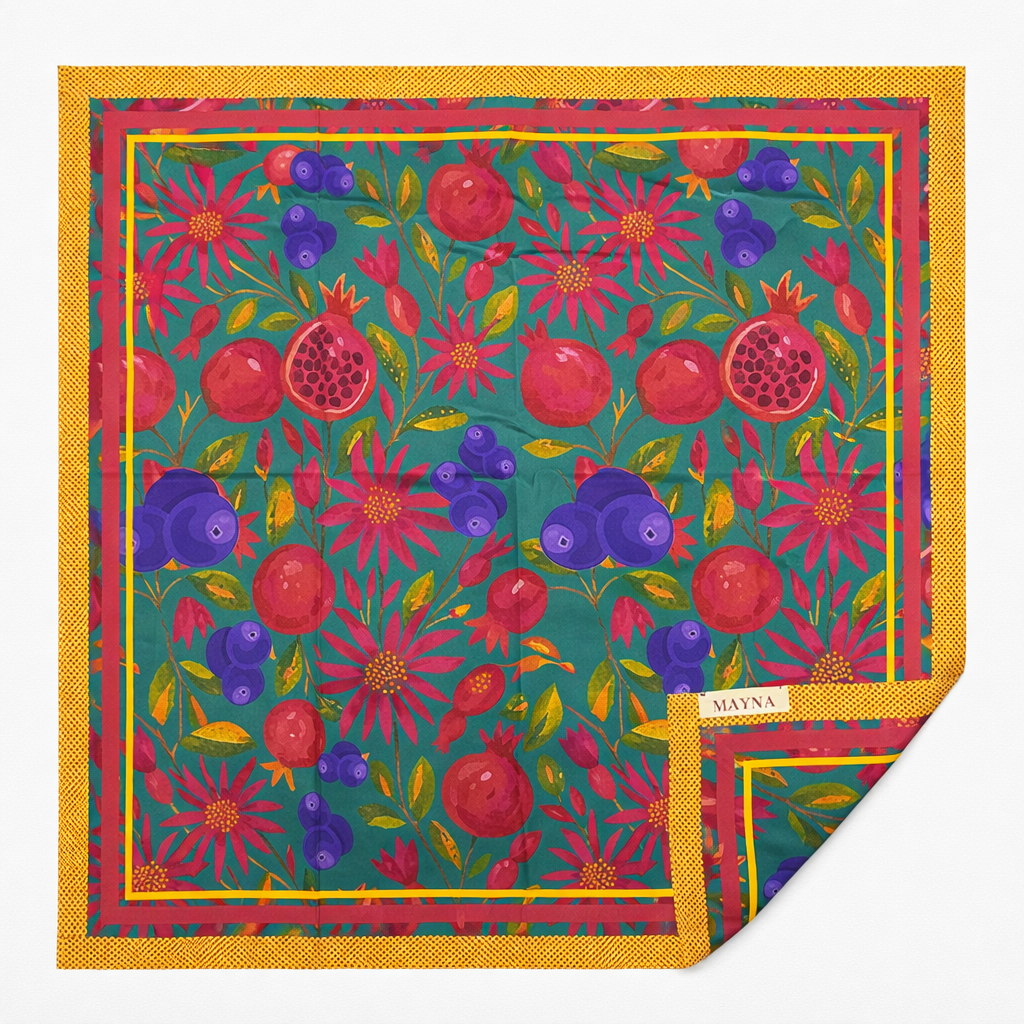 PAÑUELO 100% SEDA NATURAL MAYNA - MAQUI