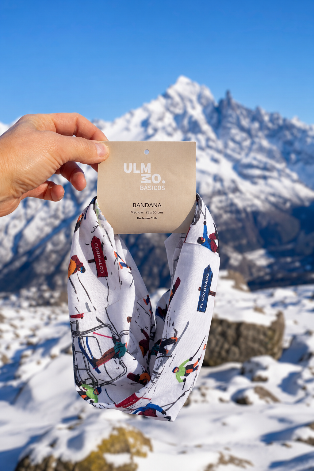 Bandana Multifuncional | Colección Andes & Ski Blanca