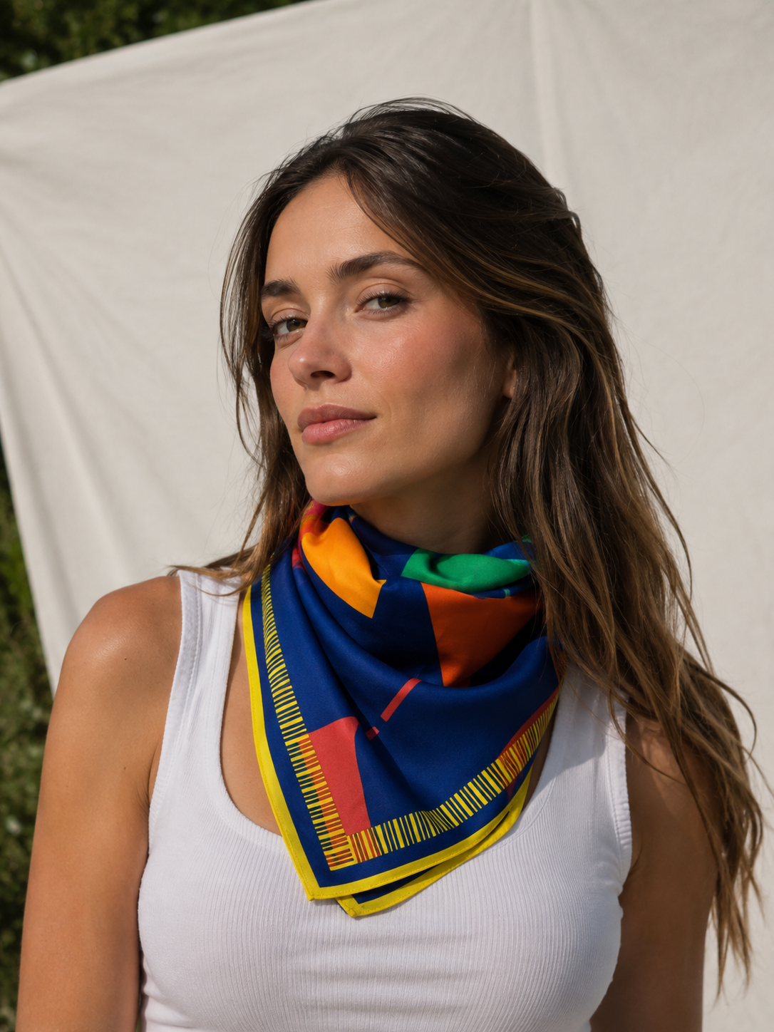 PAÑUELO 100% SEDA NATURAL MAYNA - TIPOGRAFIAS