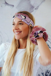 Cintillo Turbante Palo Rosa Paraíso